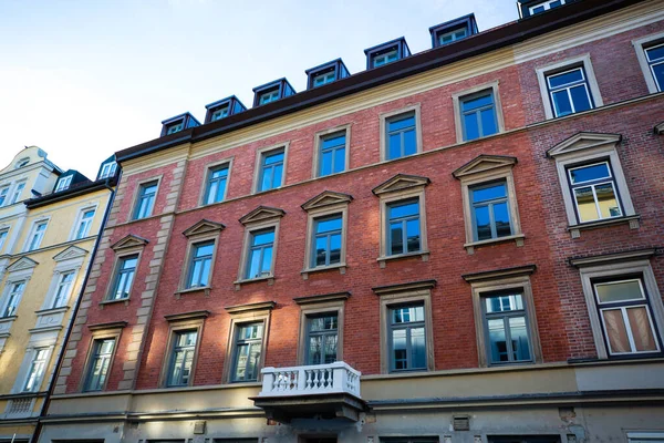 beautiful old buildings, in the Grtnerplatzviertel in Munich