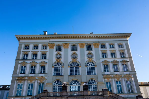 Palazzo Nymphenburg Monaco Baviera Cielo Blu — Foto Stock