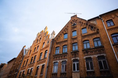 Thüringen 'de Altenburg, güzel eski şehir, eski ev
