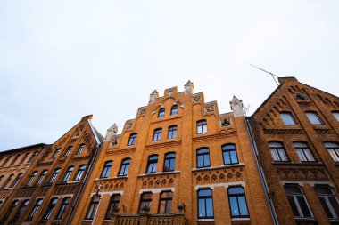 Thüringen 'de Altenburg, güzel eski şehir, eski ev