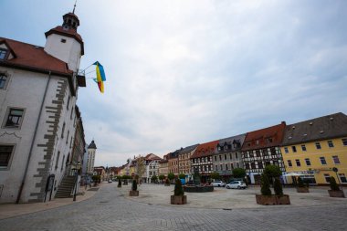 Thüringen 'deki Schmlln pazarı.