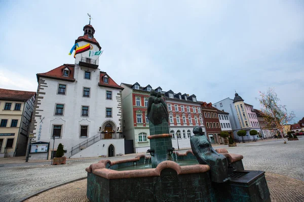 Thüringen 'deki Schmlln pazarı.