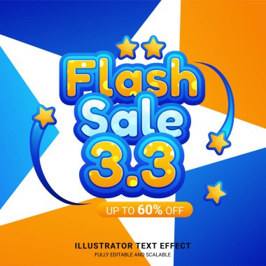 3.3 Süper indirimli bayrak şablon tanıtım tasarımı