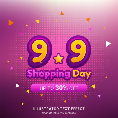 9.9 Alışveriş Günü satış afişi