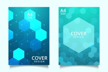 Altıgen şekilli soyut geometrik arkaplan