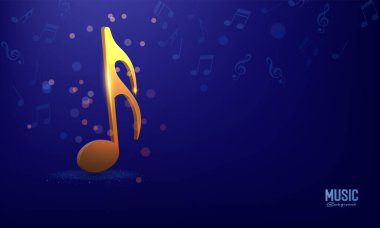 Vector abstract musical background. Vector Illustration