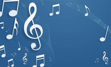 müzik notlar tasarlamak için müzik arka plan