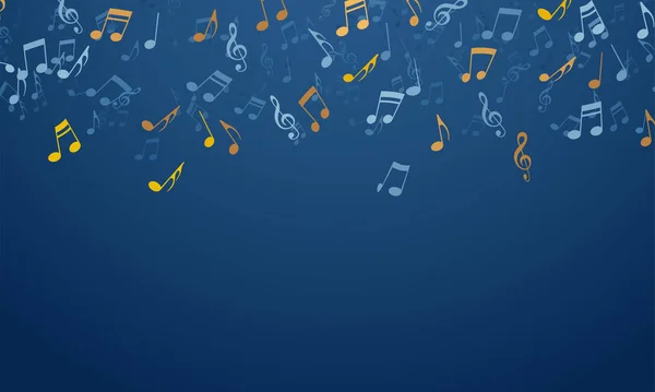 Diseño Notas Musicales Abstractas Para Fondo Musical — Vector de stock