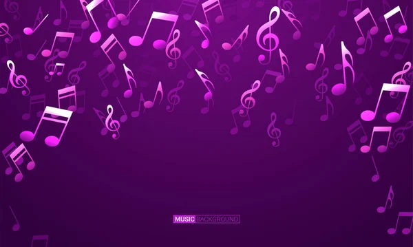 Musical Note Icons Vector Wallpaper — Vector de stock