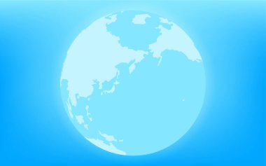 Dünya mavi (Avrasya ve Pasifik Okyanusu))