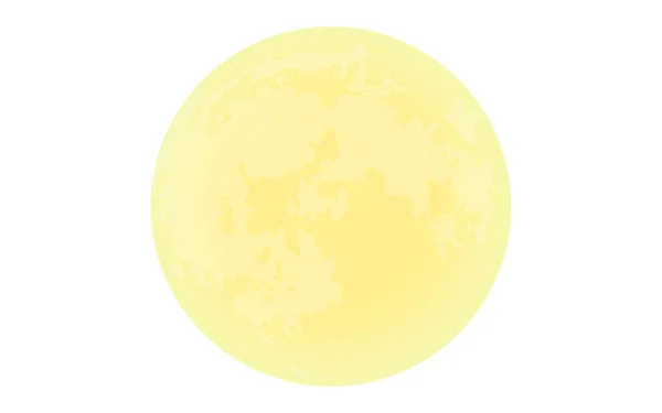 Pleine Lune Surface Lunaire Avec Cratère — Image vectorielle
