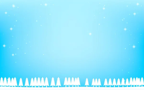 Abete Bianco Sfondo Scintillante Nevicate — Vettoriale Stock