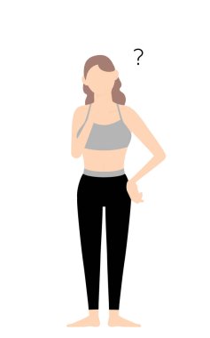 Şüpheleri olan beden eğitimi öğretmeni kadın.