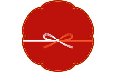 Başlık çerçevesi tasarımı, çiçekler ve mizuhiki