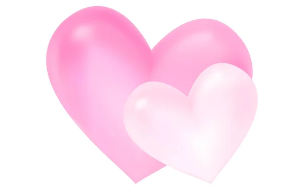 Glittery Fashionable Heart Valentine Day Cuddling Heart — Stock vektor