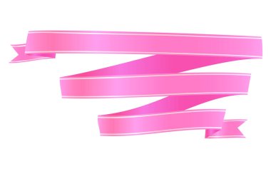 Sevgililer Günü süslemesi için pembe kurdele. Sevgililer Günün kutlu olsun.