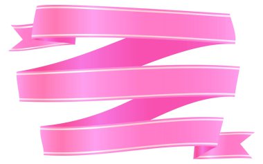 Sevgililer Günü süslemesi için pembe kurdele. Sevgililer Günün kutlu olsun.