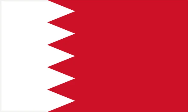 Världens Nationella Flagga Bahrain — Stock vektor