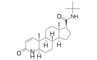 Finasteride, an ingredient used in AGA hair loss treatment Structural formula clipart