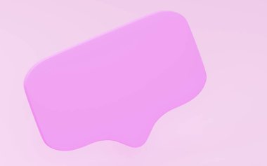 3DCG, basit konuşma balonu, katı renk