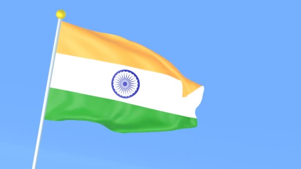 世界の国旗 インド — ストック動画