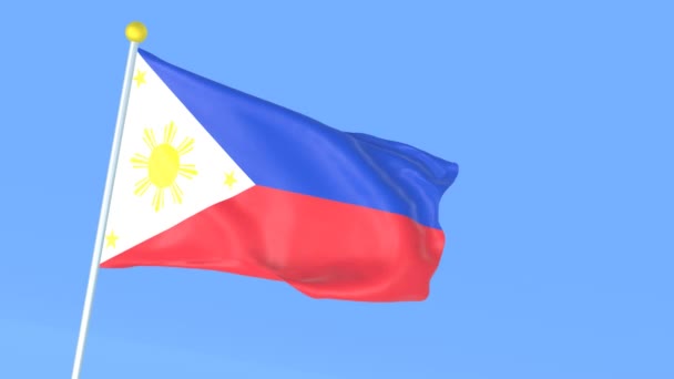 世界の国旗 フィリピン — ストック動画
