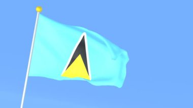 Dünyanın ulusal bayrağı, Aziz Lucia