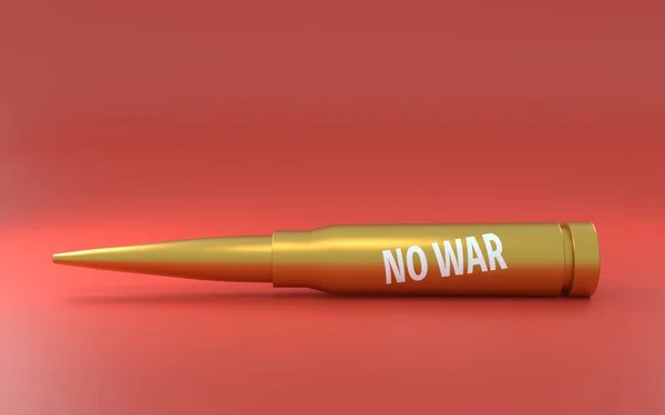 Guerra Balas Com Palavras War Escritas Nelas 3Dcg — Fotografia de Stock