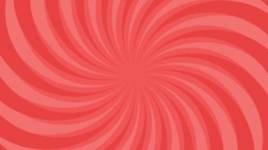 Kırmızı konsantrasyon çizgileri dalgalanma ve döndürme ile animasyon döngüsü ve efekt arkaplan