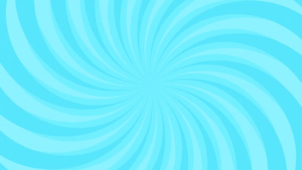 Blaue Konzentrierte Linien Wellenförmig Und Rotierend Looping Animation Des Effekthintergrundes — Stockvideo