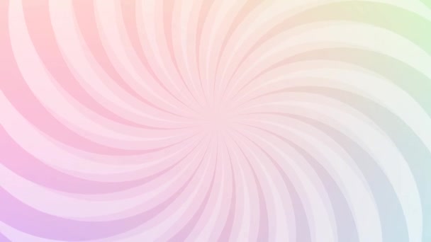 Looping Animation Rainbow Colored Concentrated Lines Effect Backgrounds Swirl Rotate — Stock Video