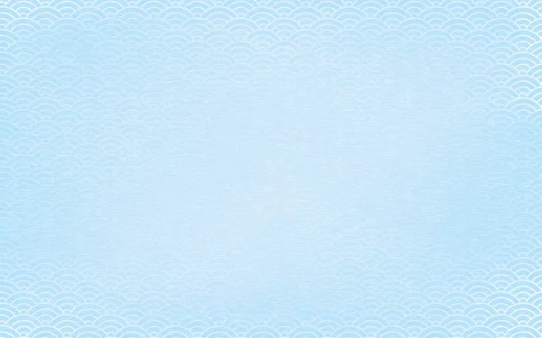 Japanese Modern Light Blue Blue Sea Waves Graze Texture — Stock vektor