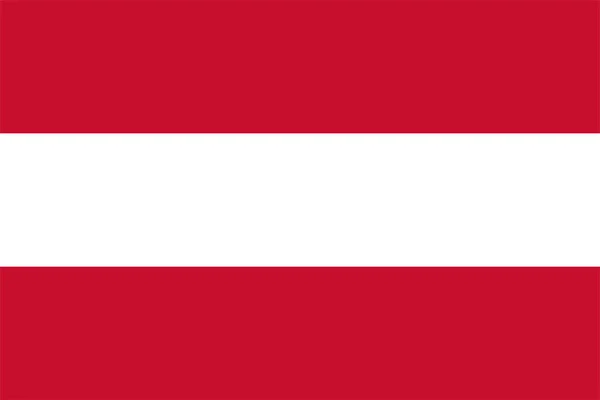 Die Nationalflagge Der Welt Österreich — Stockvektor