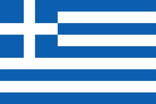 Bandera Nacional Del Mundo Grecia — Archivo Imágenes Vectoriales