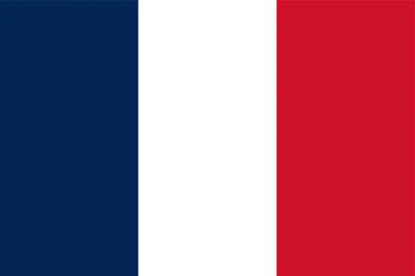 Världens Nationella Flagga Franska — Stock vektor