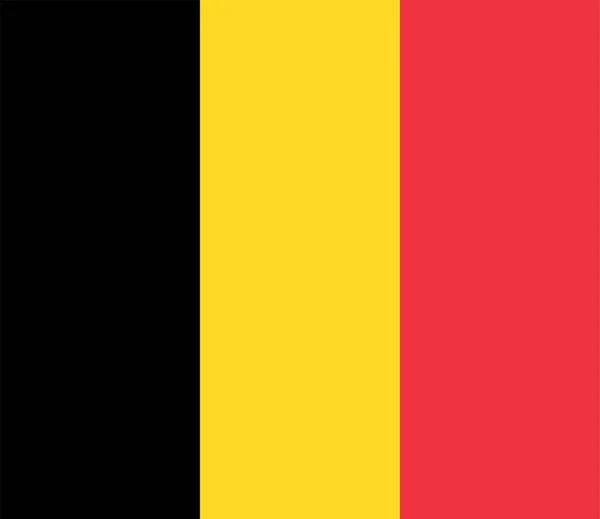 Världens Nationella Flagga Belgien — Stock vektor