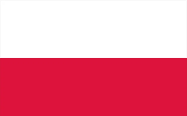 National Flag World Poland — Stock Vector