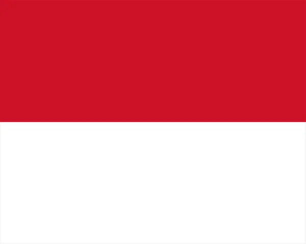 Världens Nationella Flagga Monaco — Stock vektor