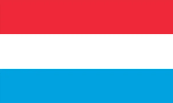 Bandera Nacional Del Mundo Luxemburgo — Vector de stock