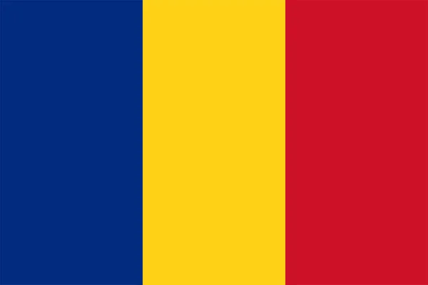 Bandera Nacional Del Mundo Rumania — Vector de stock