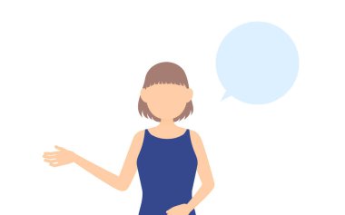 Mayolu kız öğrenci, konuş benimle (konuşma baloncuğu ile))