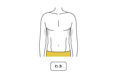 Erkeklerin tüylerini aldırma alanı, koltuk altı.