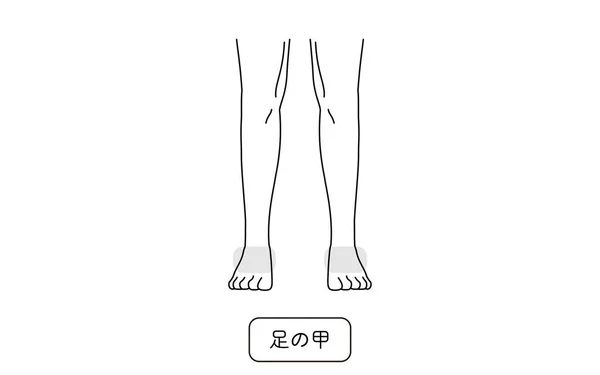 Men Hair Removal Area Back Legs — Image vectorielle