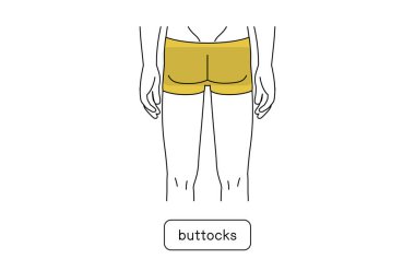 Erkeklerin tüylerini aldırma alanı, kalçalar.