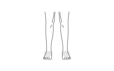 Erkek saçı kesme alanı, bacaklarının arkası.