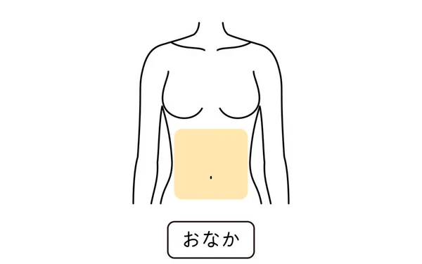 Hair Removal Illustration Women Part Part Tummy Translation Tummy — Stockový vektor