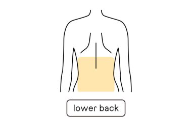 Hair removal Clip art for women by part Lower back