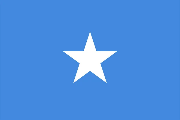 Národní Vlajka Světa Somálsko — Stockový vektor