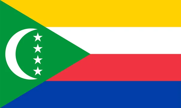 National Flag World Comoros — Stock Vector