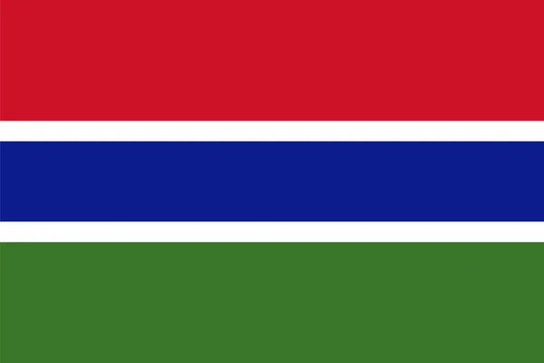 Bandeira Nacional Mundo Gâmbia —  Vetores de Stock